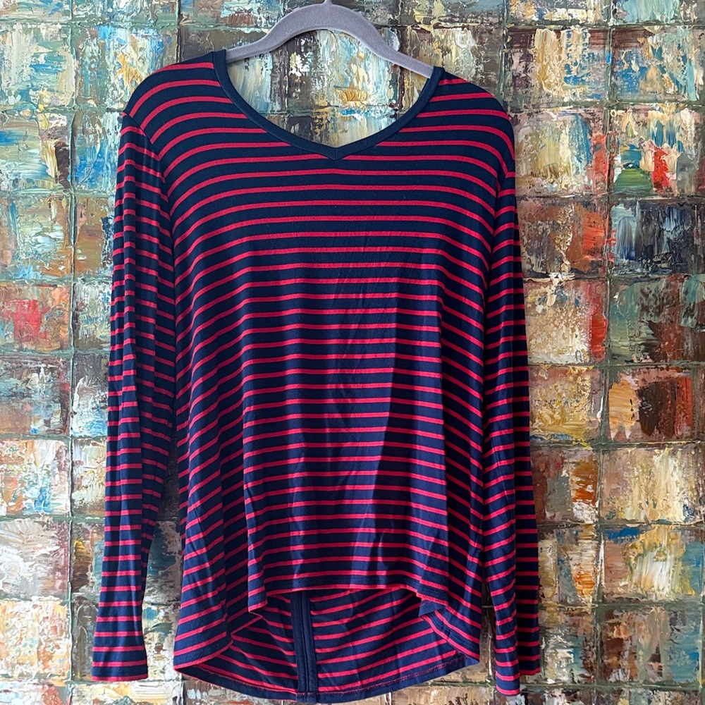 Cupio Striped Long Sleeve Top – Size Large
